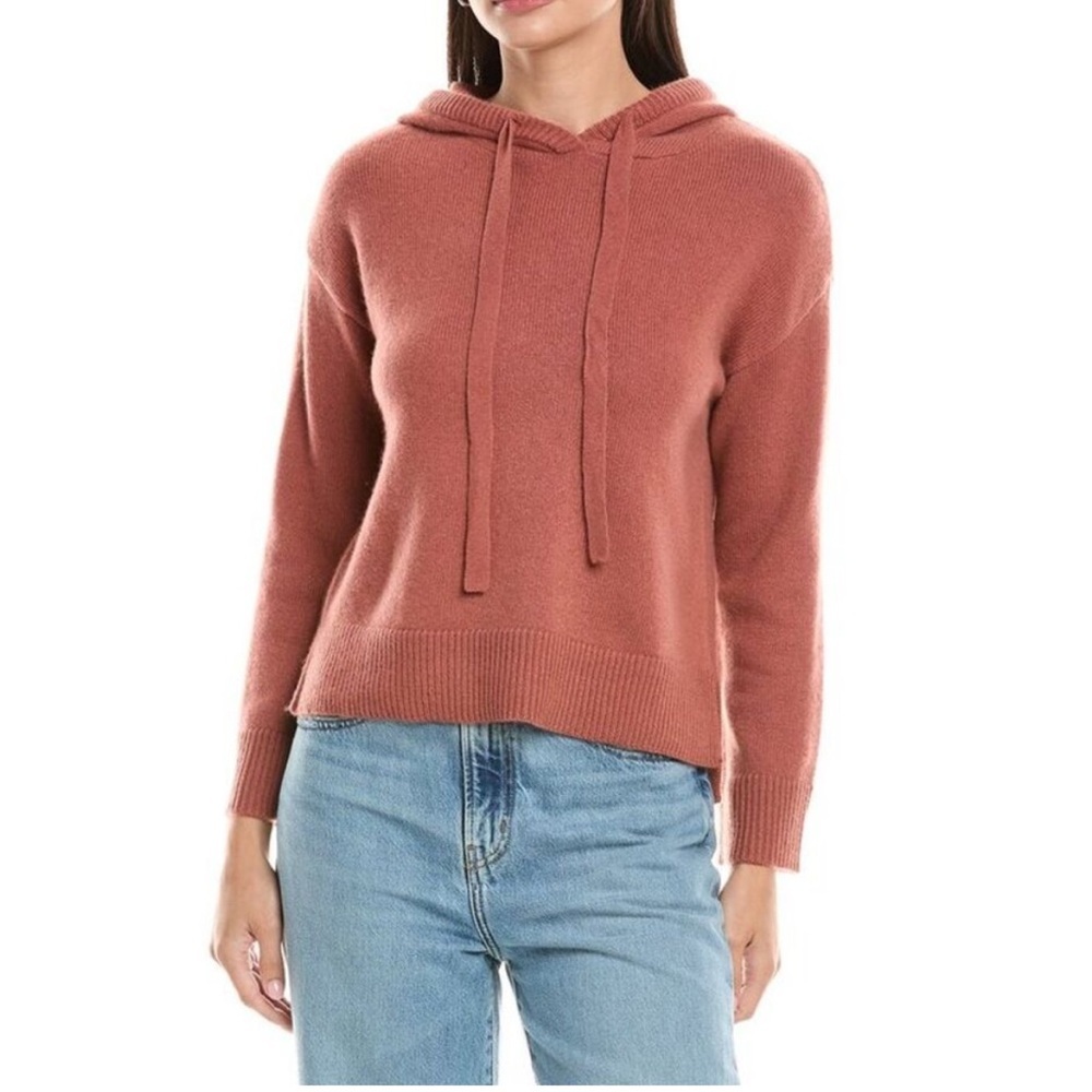 The Cashmere Project Hoodie In Dusty copper 100% Cashmere